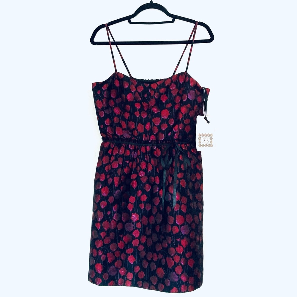 NWT CHELSEA & VIOLET Poppy Flower Fit & Flare Sweetheart Party Dress Sz L
